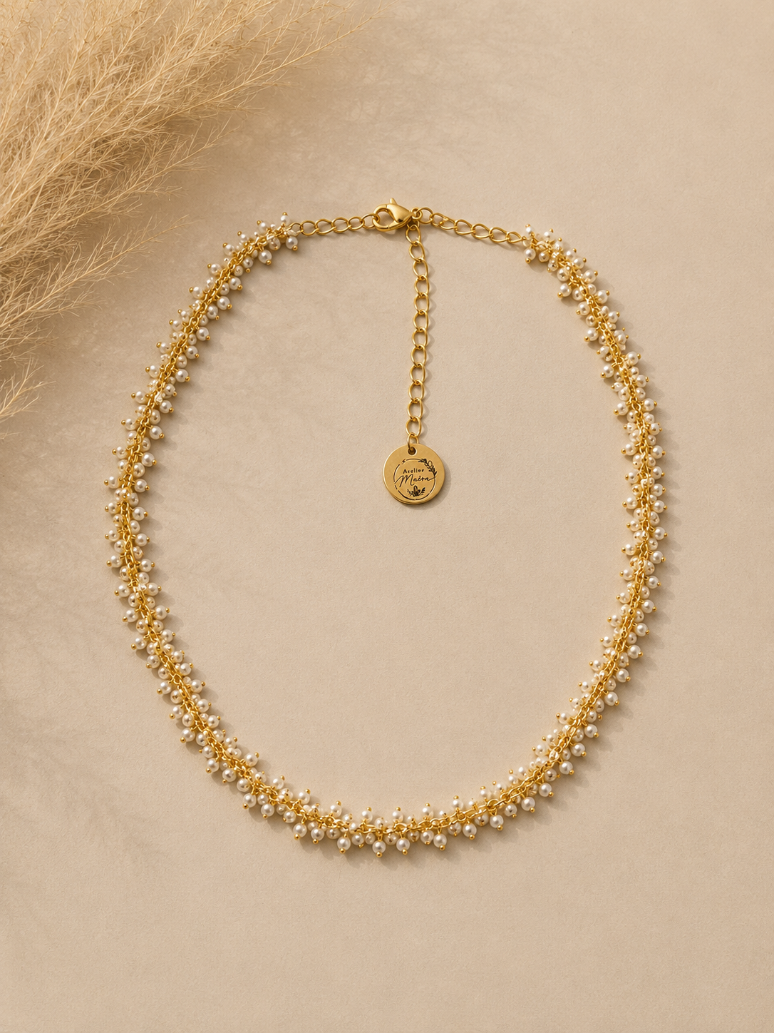 COLLIER PERLORIA CÉLESTE